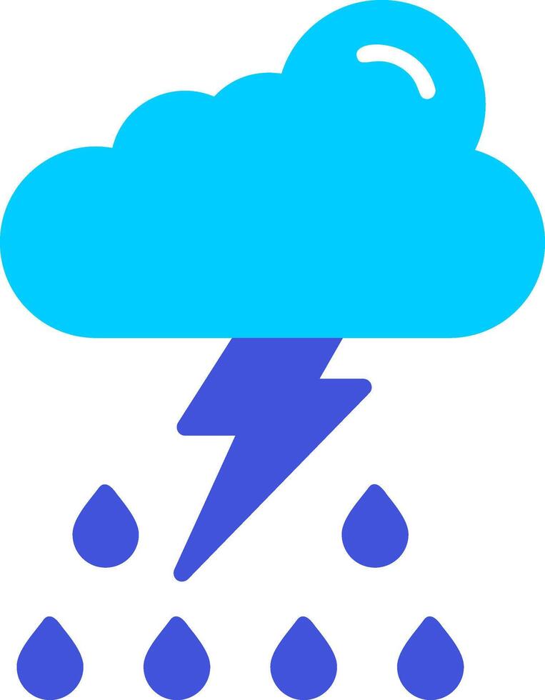 Thunder storm Vector Icon