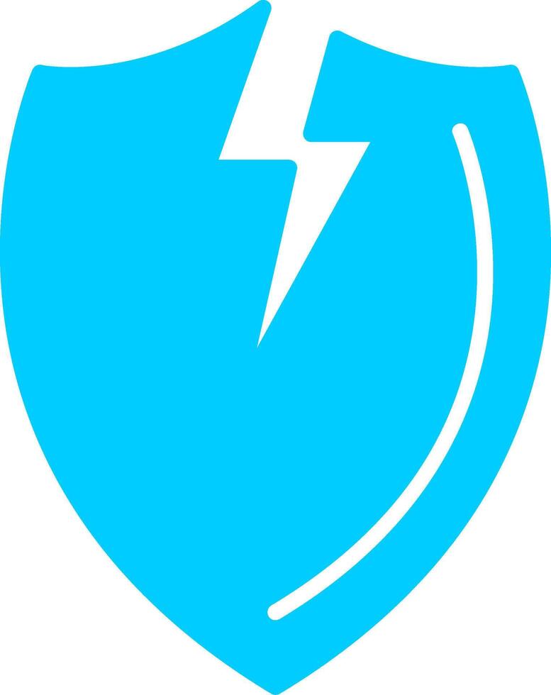 Broken Shield Vector Icon