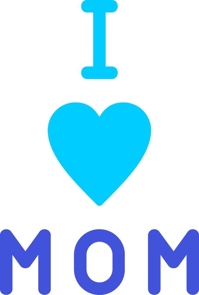 I love Mom Vector Icon