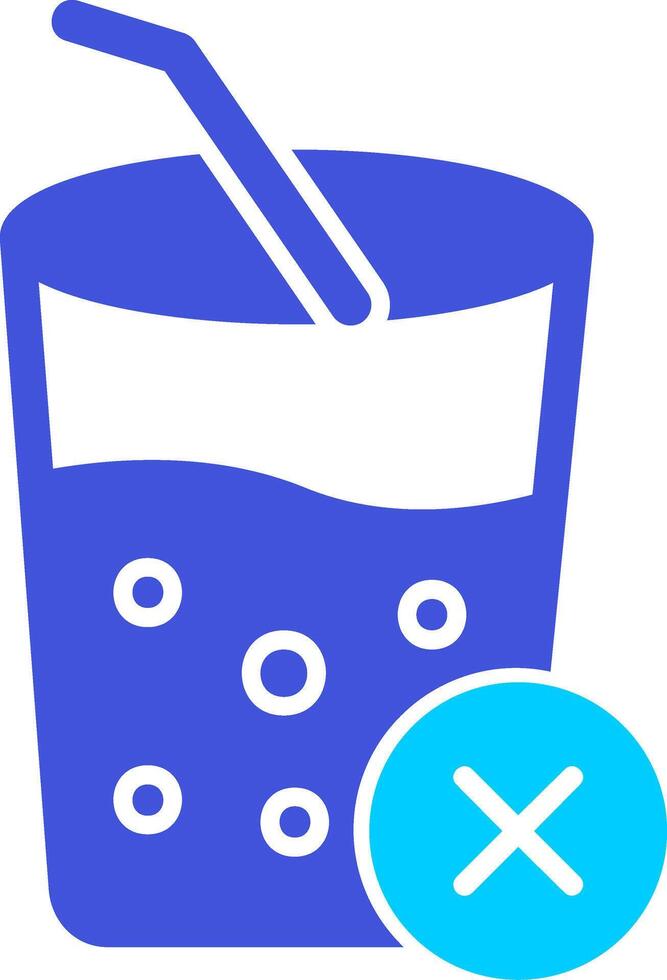 No jugos vector icono