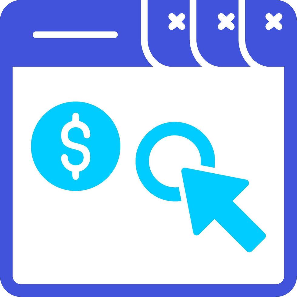 Pay Per Click Vector Icon