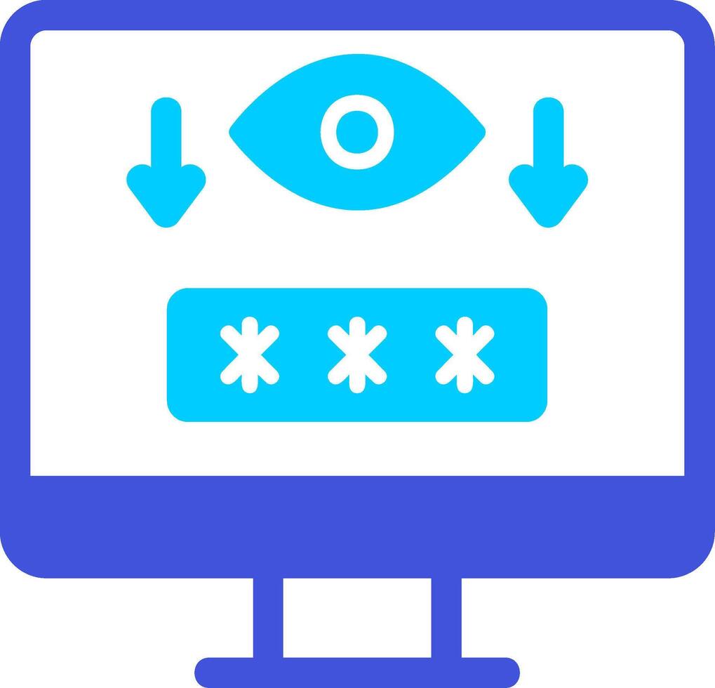 Computer Spyware Vector Icon