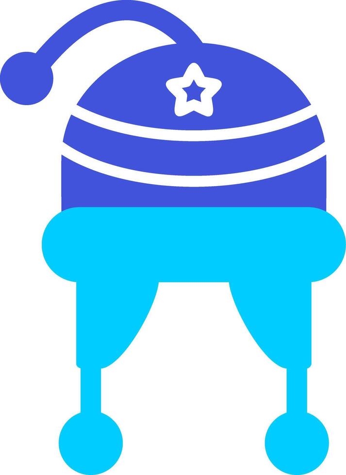 icono de vector de sombrero de invierno