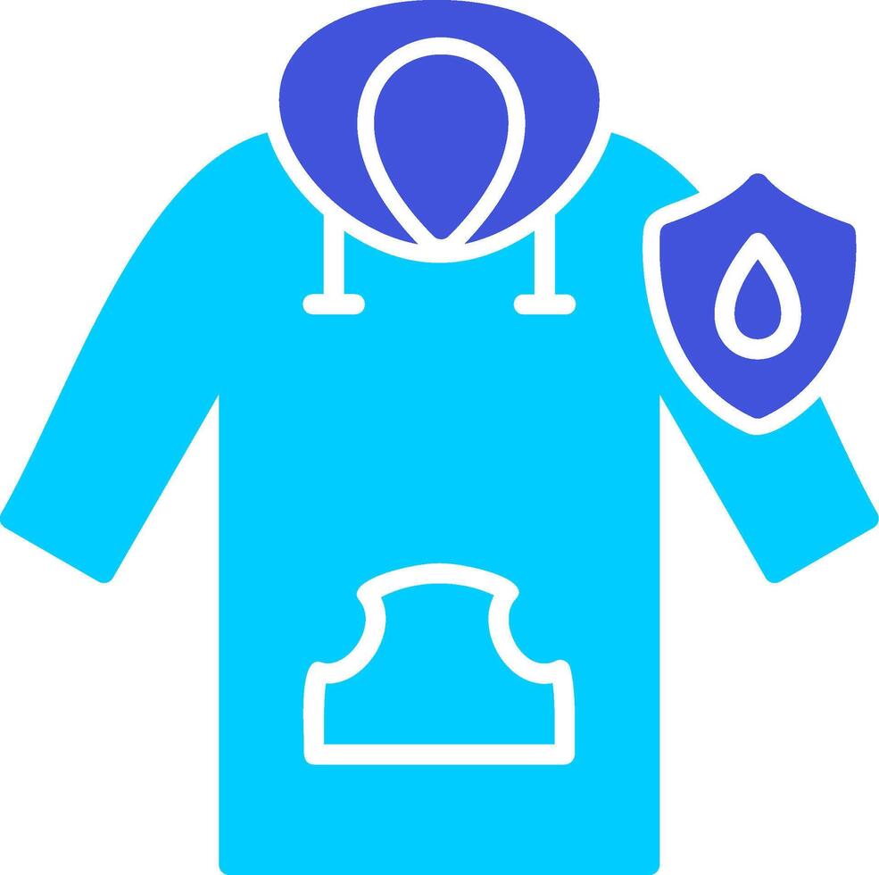 Waterproof Hoodie Vector Icon