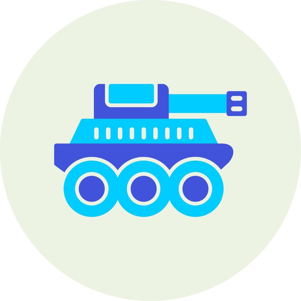 icono de vector de tanque militar