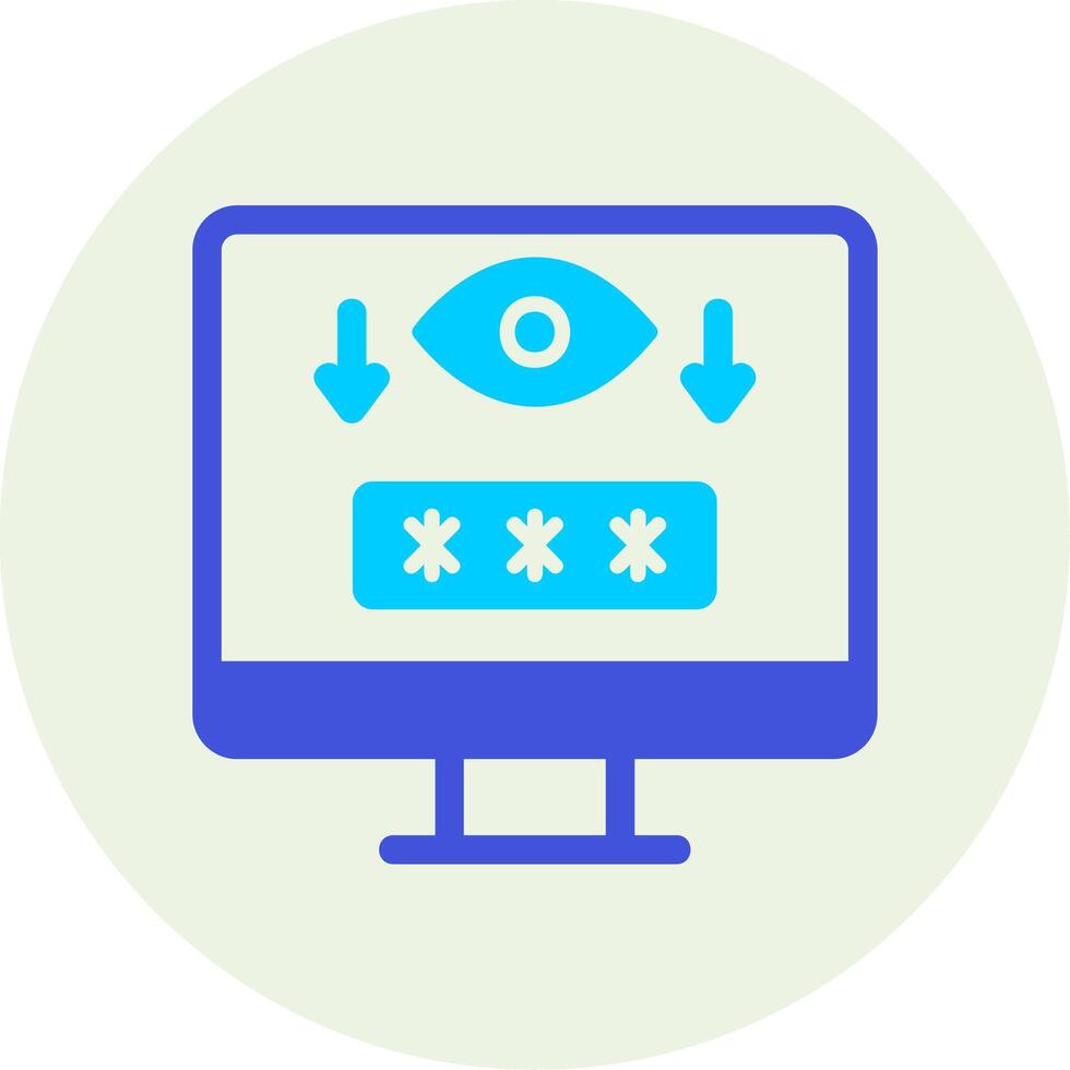 Computer Spyware Vector Icon