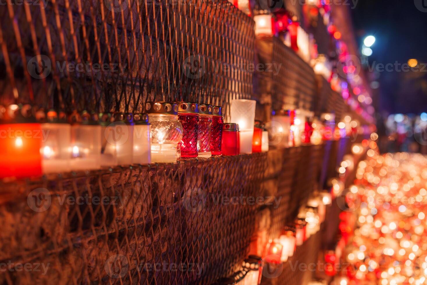 Warm Candlelight Tribute for Latvia's Independence Day Celebration photo