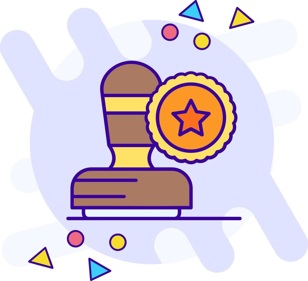Stamp freestyle Icon vector
