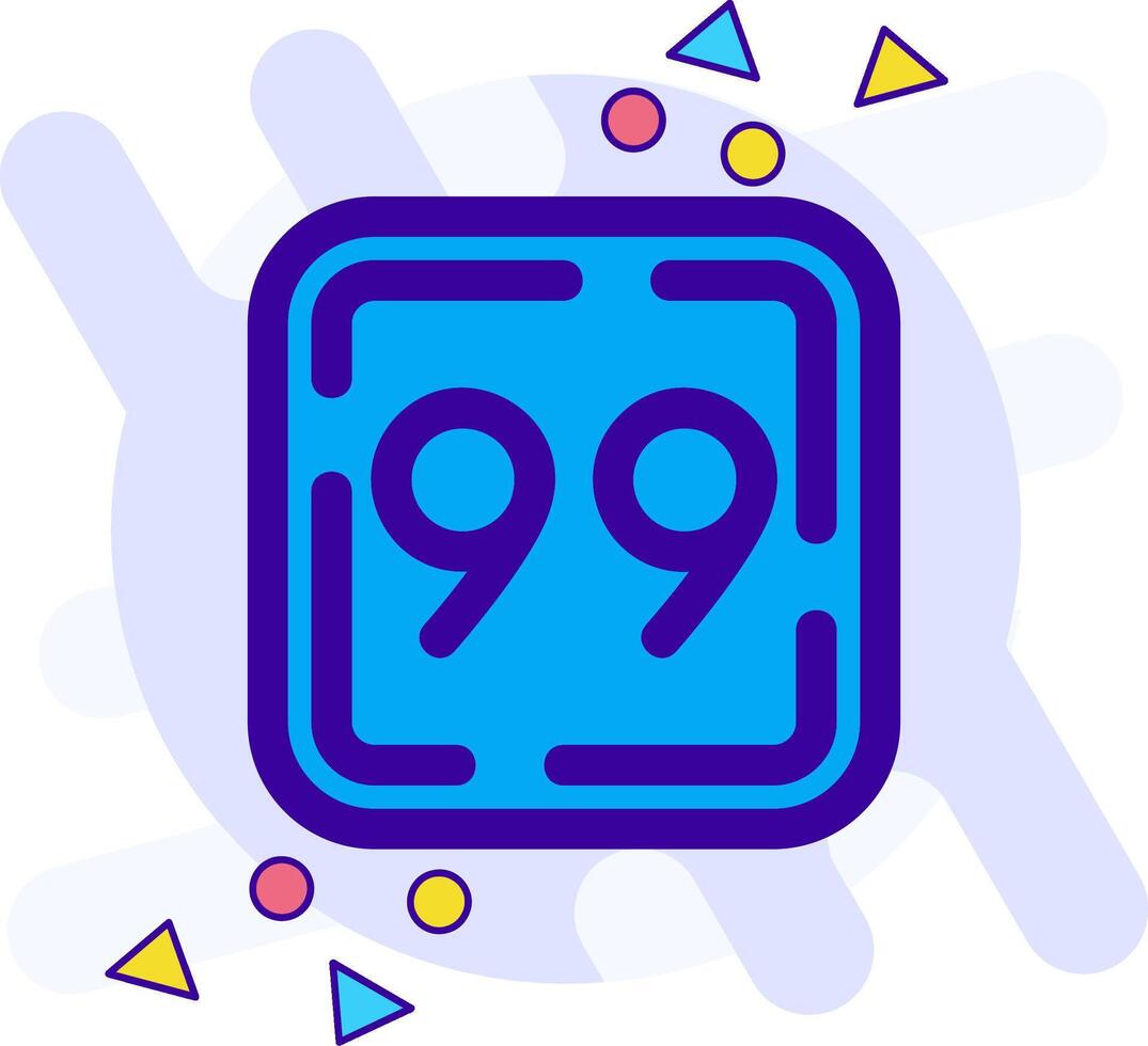 Ninety Nine freestyle Icon vector