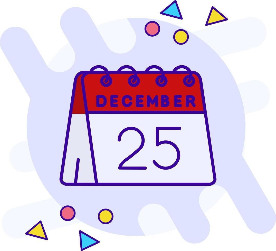 25th of December freestyle Icon vector