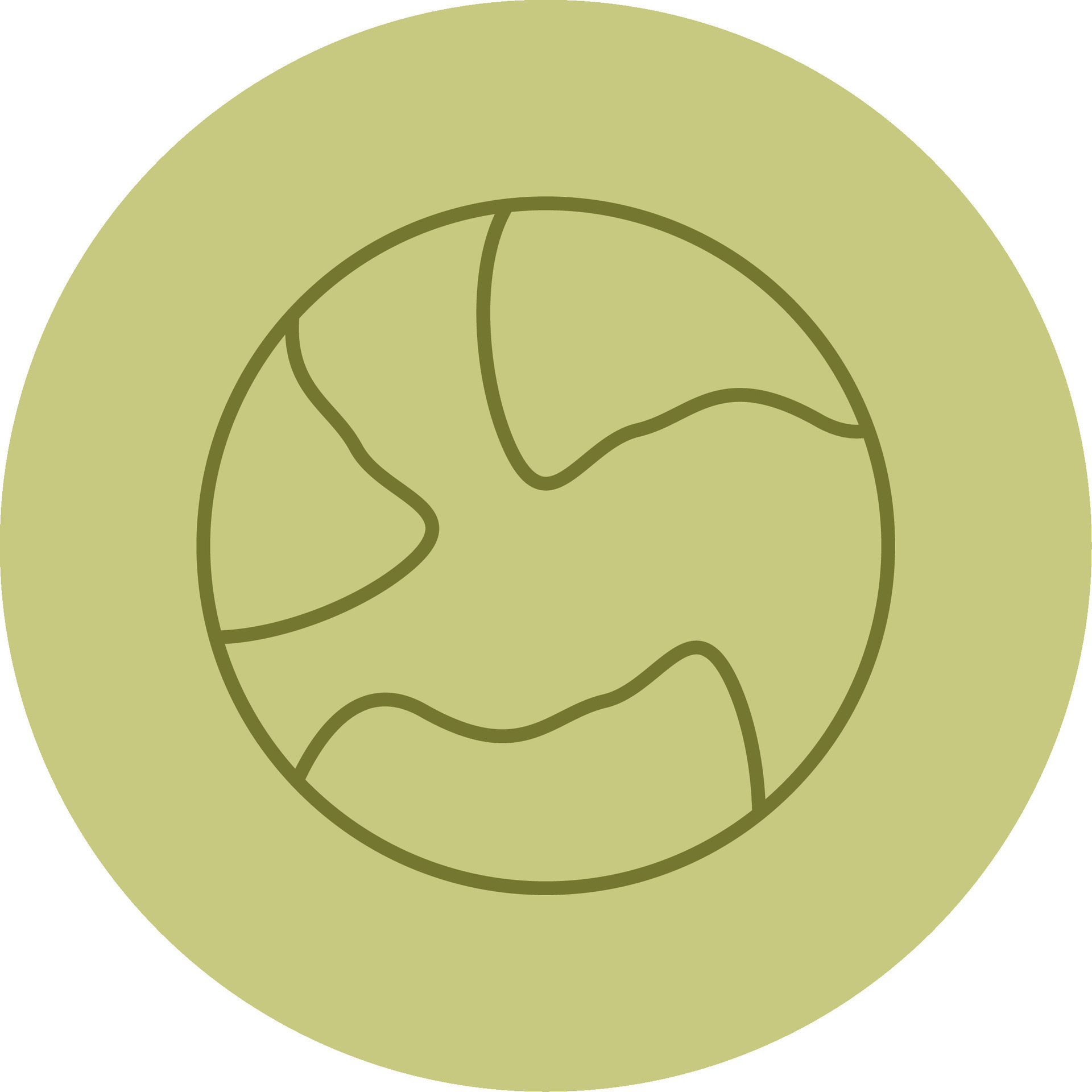 Earth Line Circle Multicolor Icon 38793882 Vector Art at Vecteezy