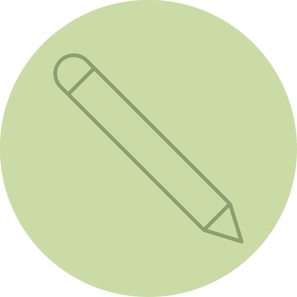 Pencil Line Circle Multicolor Icon vector