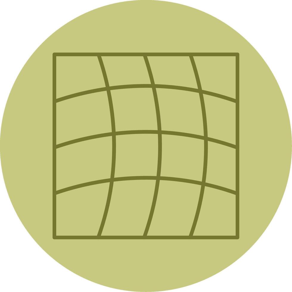 Warp Line Circle Multicolor Icon vector