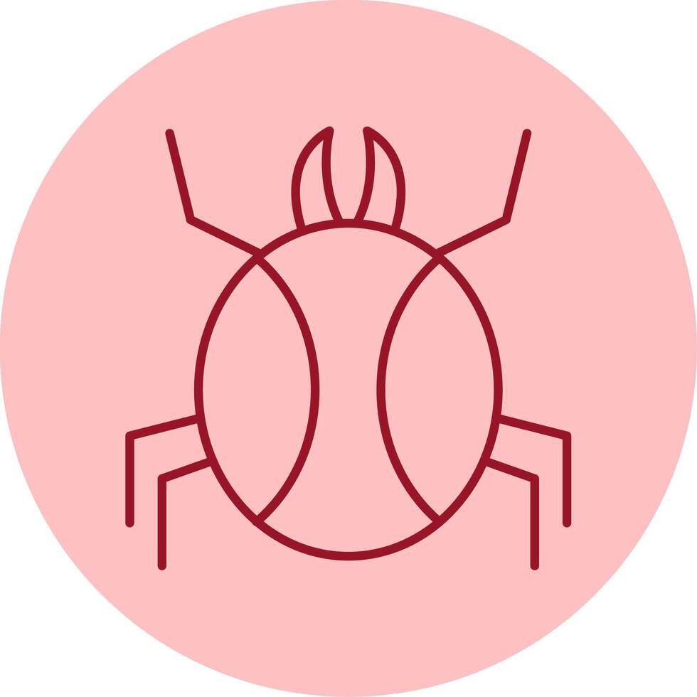 Spider Line Circle Multicolor Icon vector