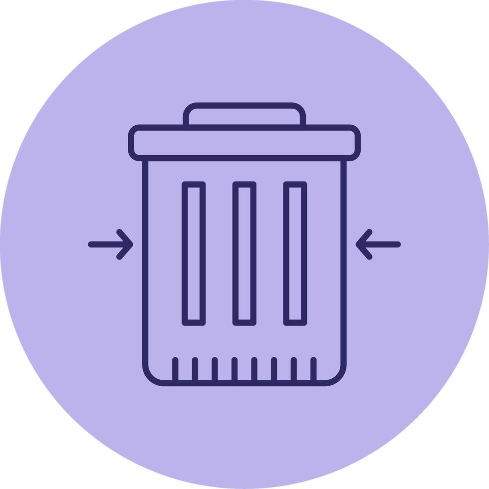 Waste Reduction Line Circle Multicolor Icon vector