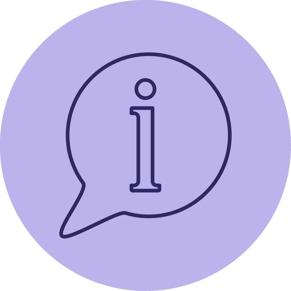 Information Line Circle Multicolor Icon vector