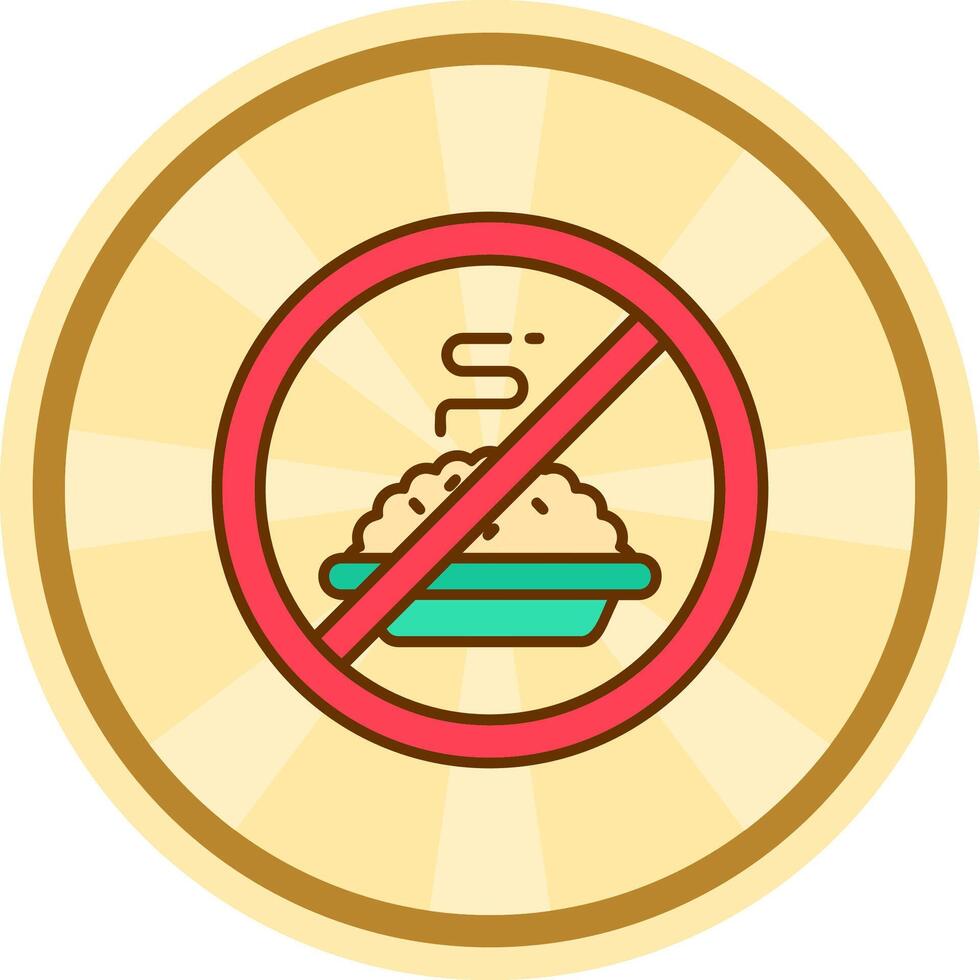 Fasting Comic circle Icon vector