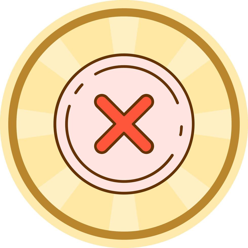 Cancel Comic circle Icon vector