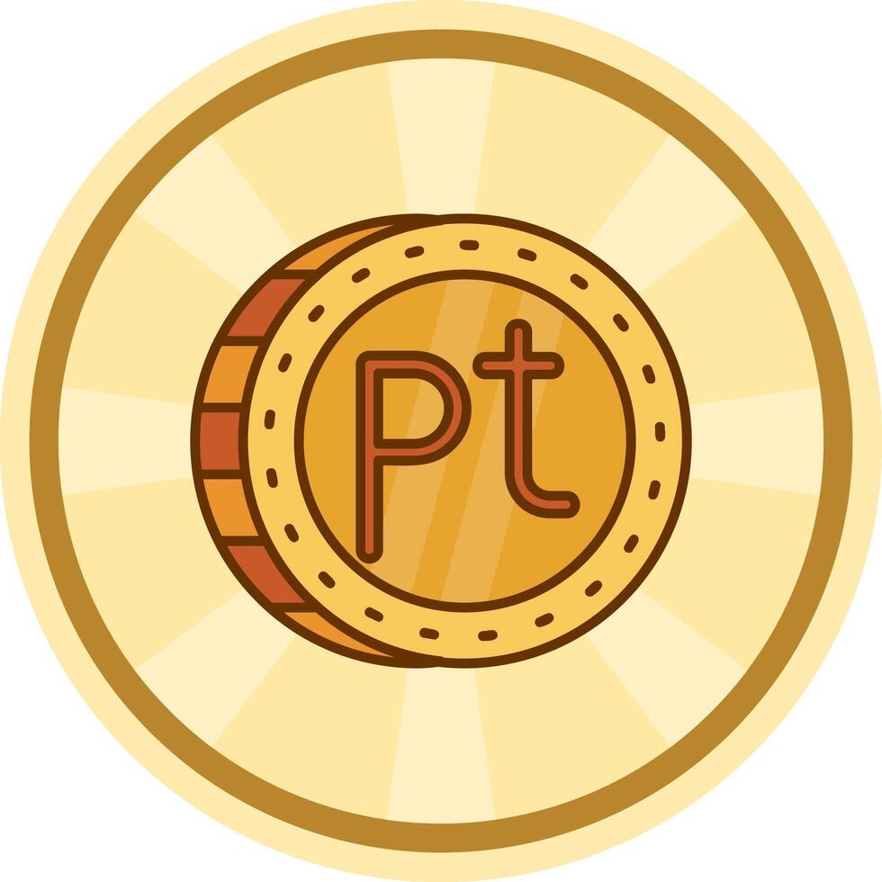 Peseta Comic circle Icon vector