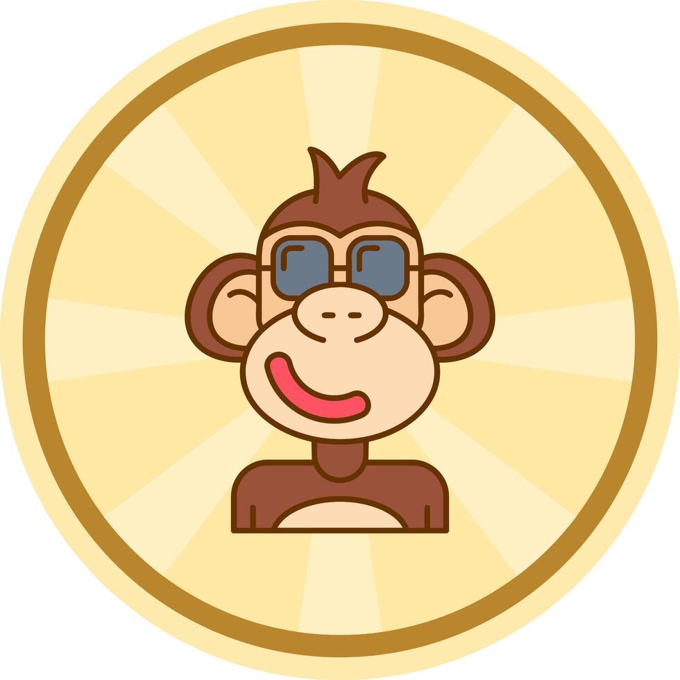 Cool Comic circle Icon vector