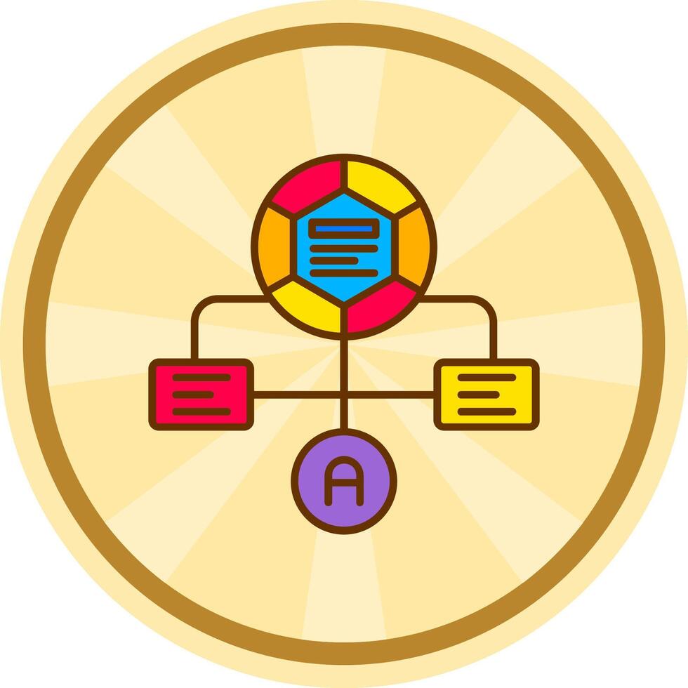 Workflow Comic circle Icon vector