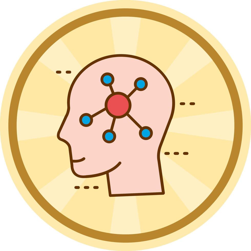 Psychology Comic circle Icon vector