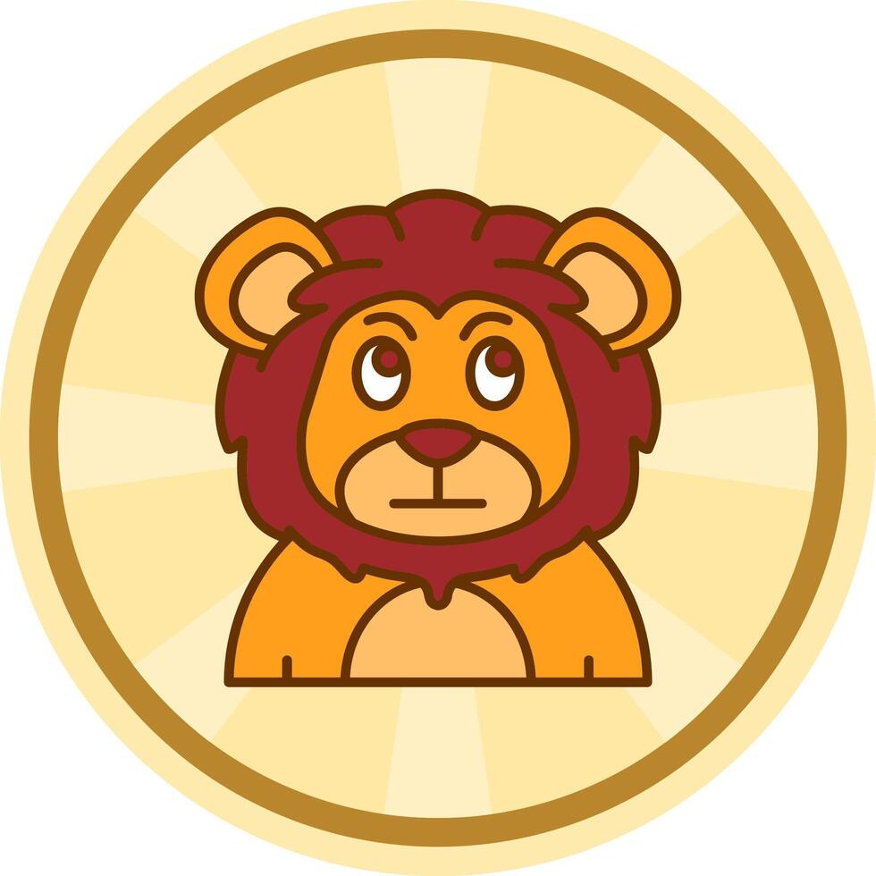 Embarrassed Comic circle Icon vector