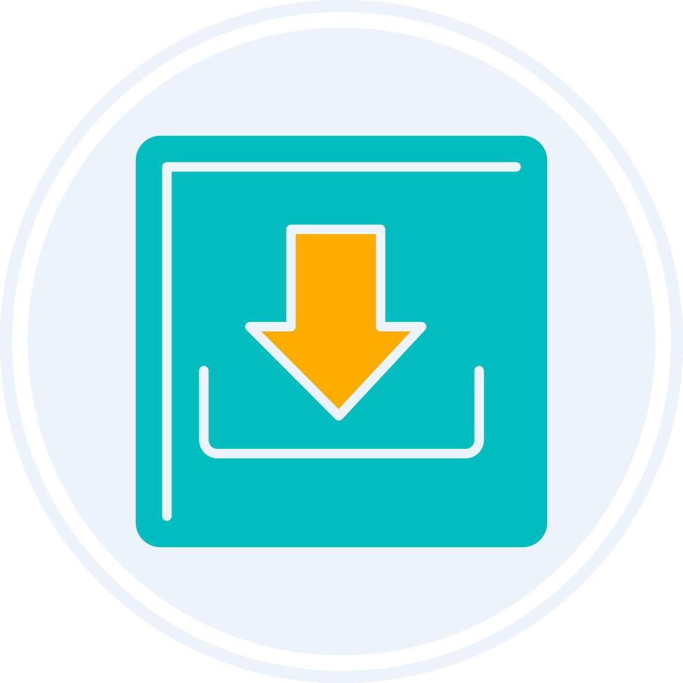 Download Glyph Two Colour Circle Icon vector