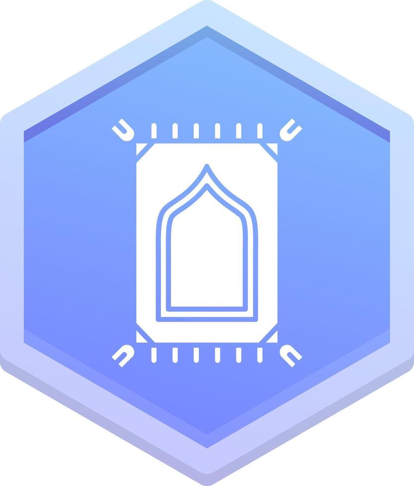 Prayer mate Polygon Icon vector