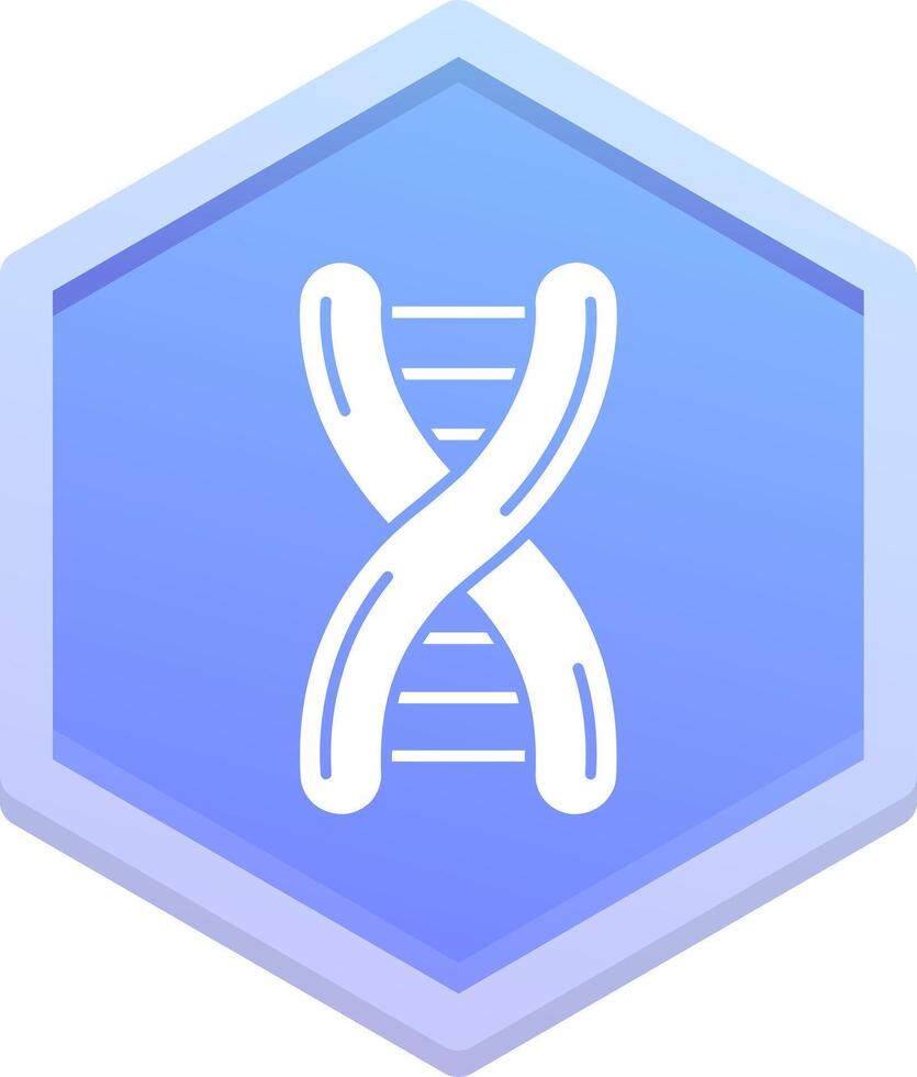 Dna Polygon Icon vector