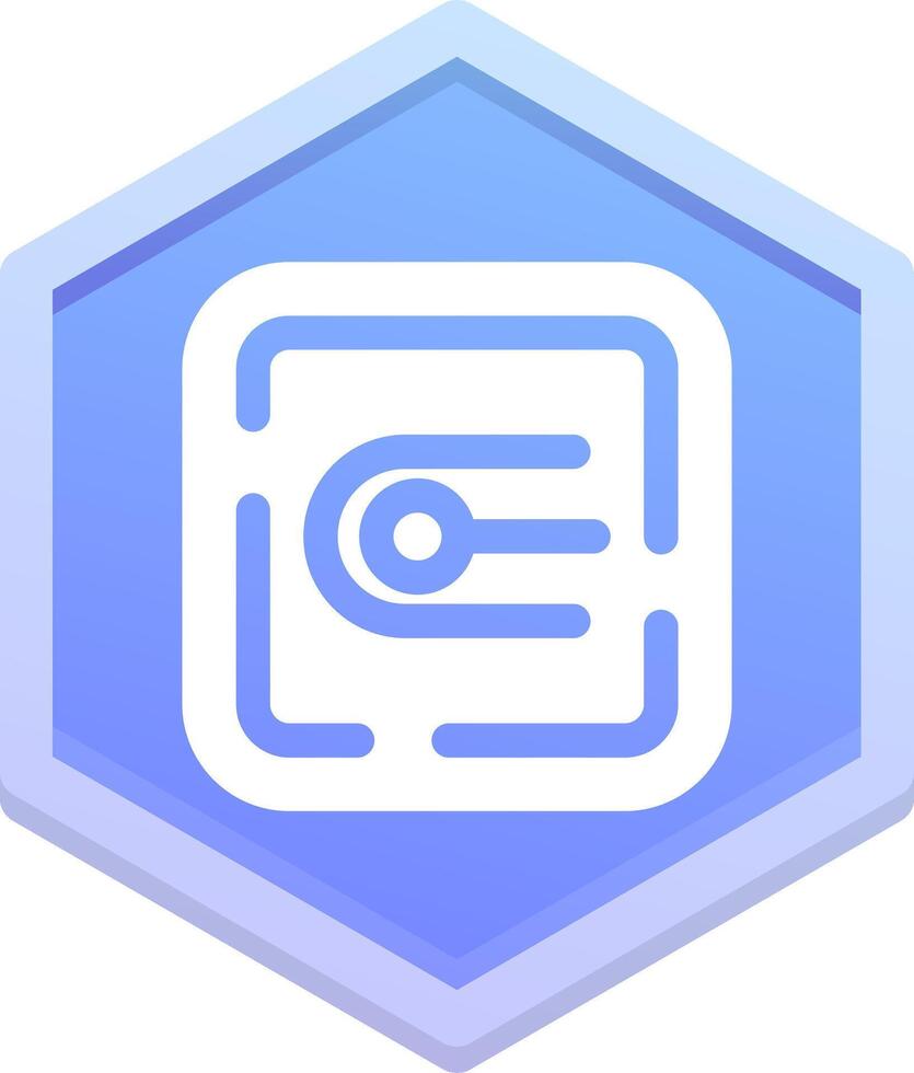 Endpoint Polygon Icon vector