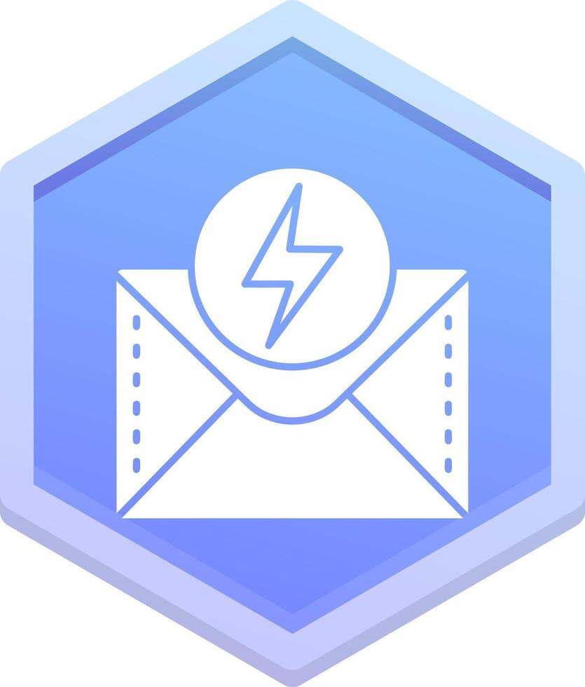 Shock Polygon Icon vector