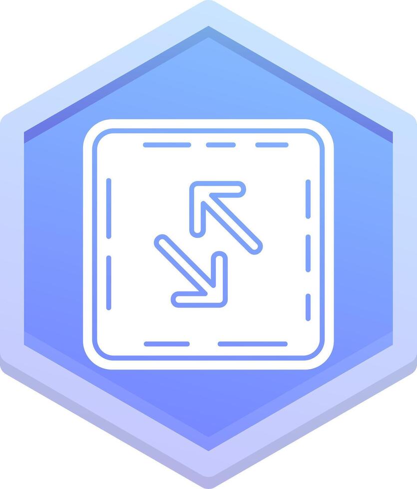 Swap Polygon Icon vector