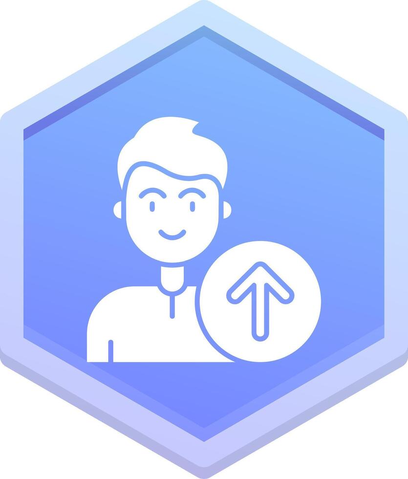 Up Polygon Icon vector