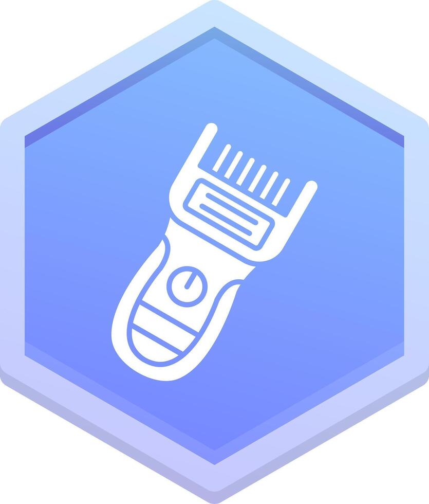 Trimmer Polygon Icon vector