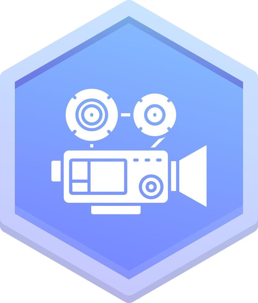 Video camera Polygon Icon vector