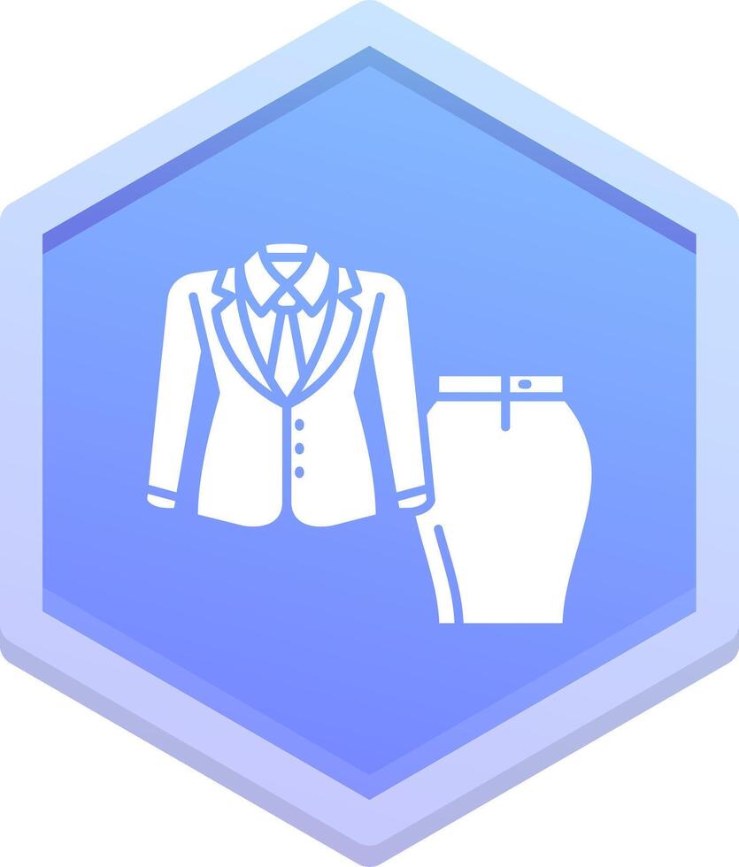 Women suit Polygon Icon vector