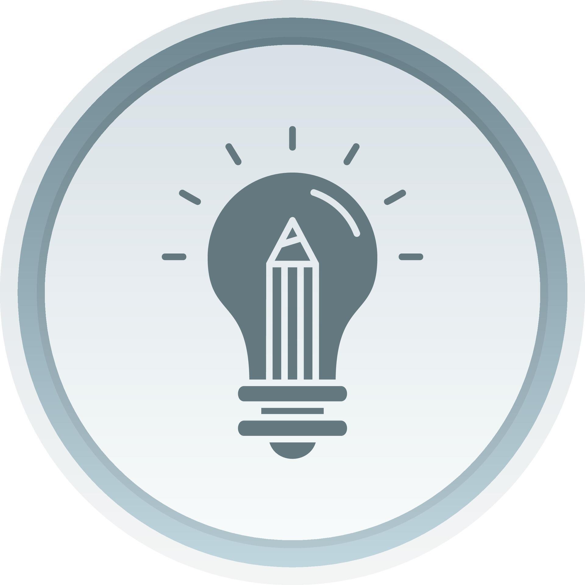 Idea Solid button Icon 38795725 Vector Art at Vecteezy