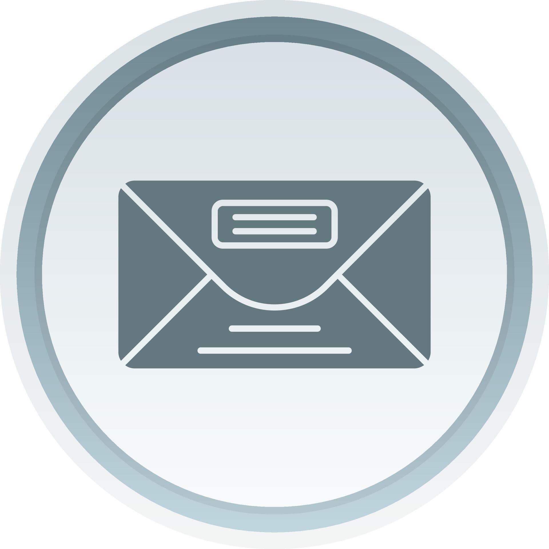Envelope Solid button Icon 38795738 Vector Art at Vecteezy