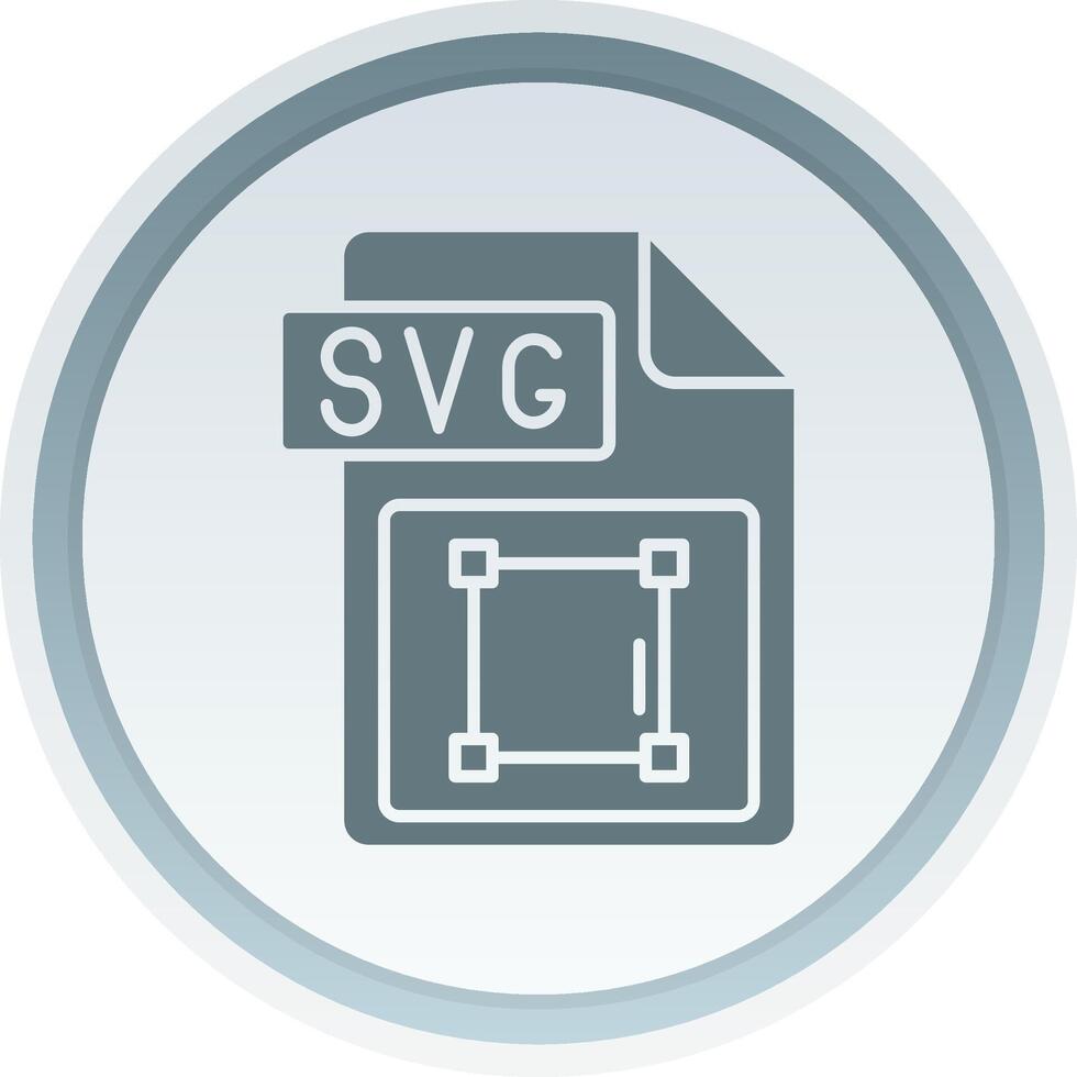 Svg file format Solid button Icon vector