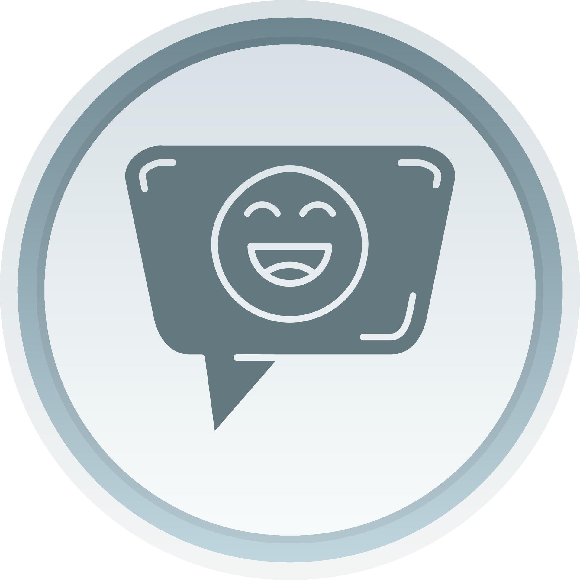 Happy Solid button Icon 38795798 Vector Art at Vecteezy