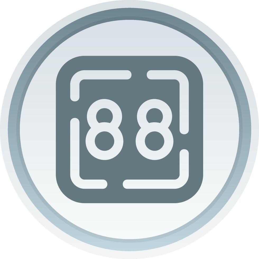 Eighty Eight Solid button Icon 38795806 Vector Art at Vecteezy