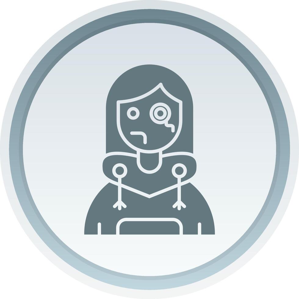 Monocle Solid button Icon 38795845 Vector Art at Vecteezy