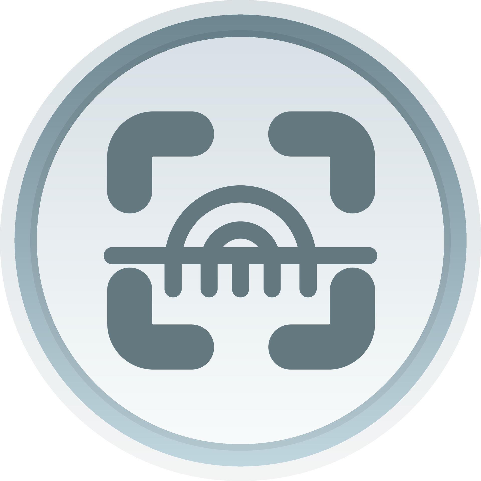 Scanner Solid button Icon 38795863 Vector Art at Vecteezy