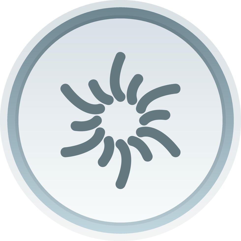 Cyclone Solid button Icon vector