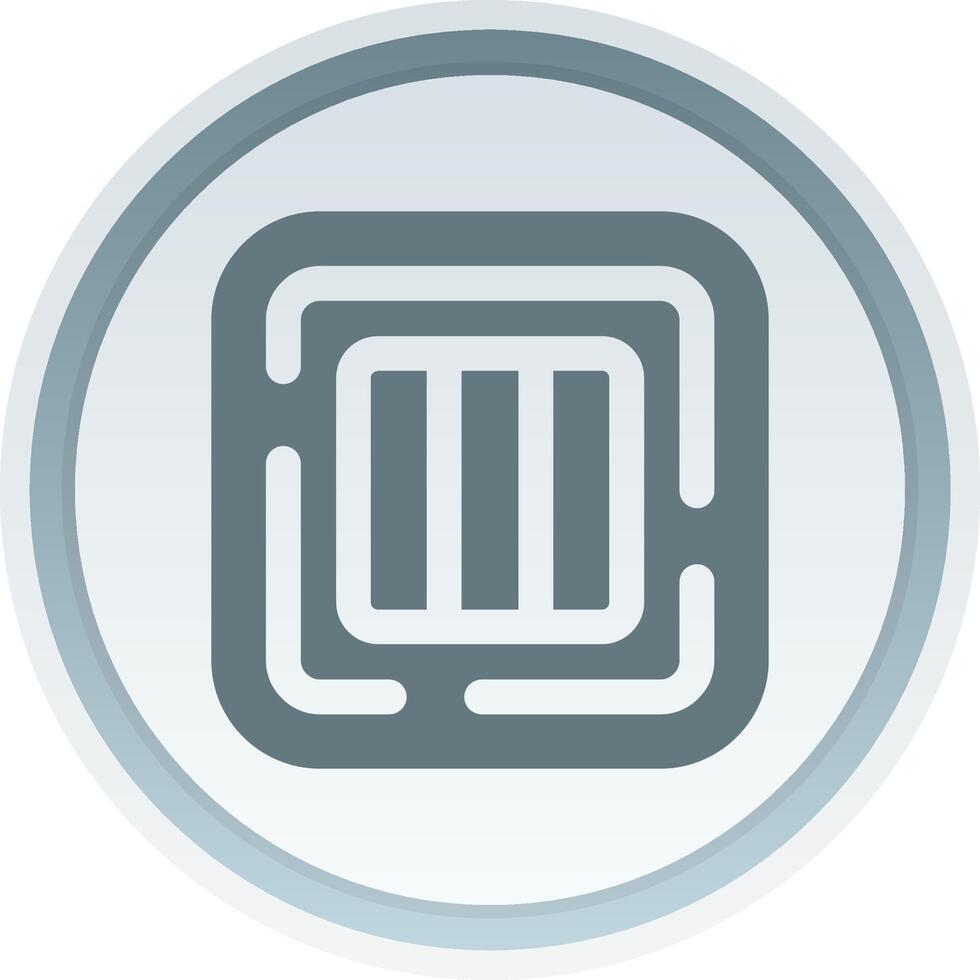 Column Solid button Icon vector