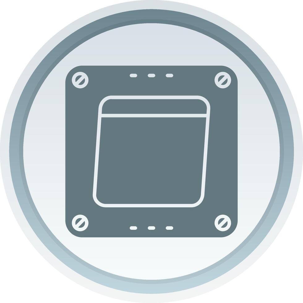 Swtich Solid button Icon vector