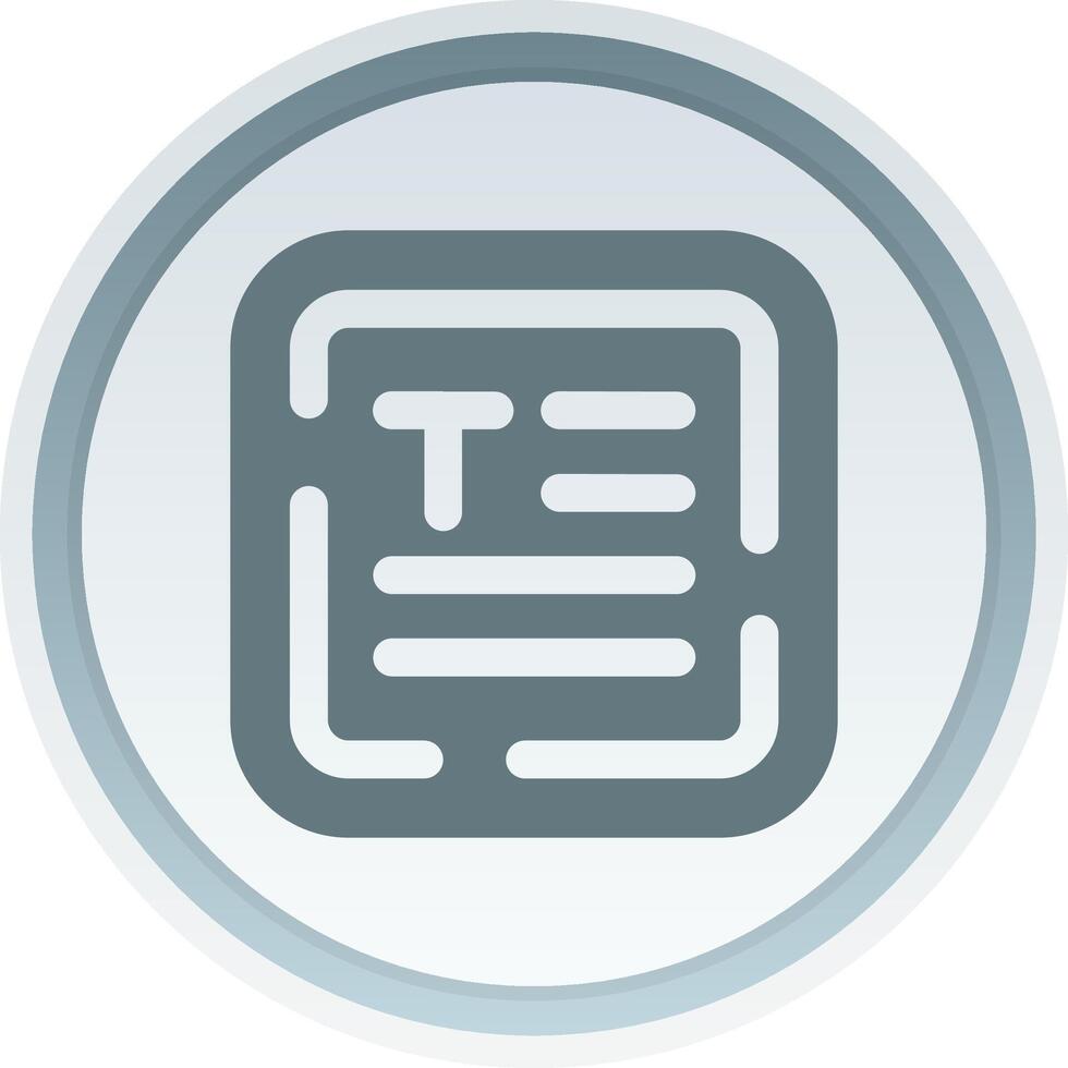 Align text Solid button Icon vector