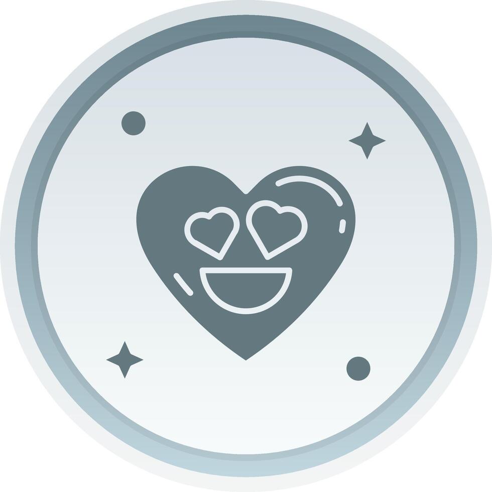 In love Solid button Icon vector