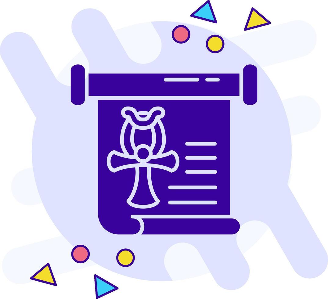 History freestyle solid Icon vector